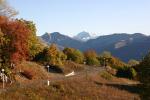 Bouwkavels nabij Franse Alpen